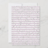 パープルフローラ&シルバー結婚式招待状 招待状 (裏面)