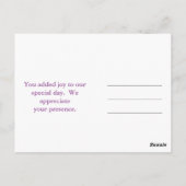 パープルフローラ ポストカード (裏面)