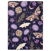 パープルフローラ |モスクリップボード クリップボード (裏面)