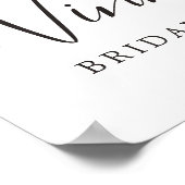 パープルフローラ、ラベンダーブライダルシャワー ポスター (角)