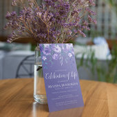 パープルフローラ（鳥）ショウジョウコウカンチョウ葬儀お祝いの生活 招待状