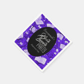 パープルブックの起動パーティー スタンダードカクテルナプキン (角)