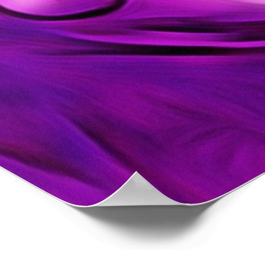 パープルブッダポートレート仏教スピリチュアルラブ ポスター (角)