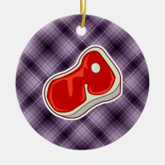 パープルブッチャーのステーキ セラミックオーナメント
