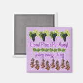 パープルブドウ食洗機磁石 マグネット (正面/裏面)