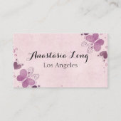 パープルブモダンタフライ 名刺 (正面)