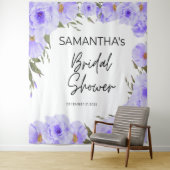 パープルブライダルシャワーフラワータペストリー タペストリー (インサイチュ)