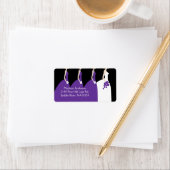 パープルブライド&ブリデスメイド差出人住所ラベル ラベル (インサイチュ)