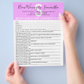 パープルブラウワックスティント顧客の同意放棄型枠 チラシ (手)