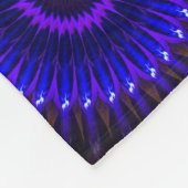 パープルブラウンシェルパブランケット フリースブランケット (角)