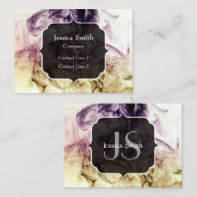 パープルブラウンスモークダスト抽象芸術モノグラム