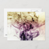 パープルブラウンスモークダスト抽象芸術 ポストカード (正面/裏面)
