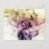 パープルブラウンスモークダスト抽象芸術 ポストカード (正面)