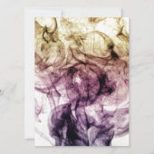 パープルブラウンスモークダスト抽象芸術 招待状 (正面)