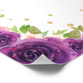 パープルブラウンヘアガールSweet sixteenへようこそ ポスター (角)