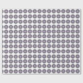 パープルブラックパターンモン包み紙 ラッピングペーパー (フラット)