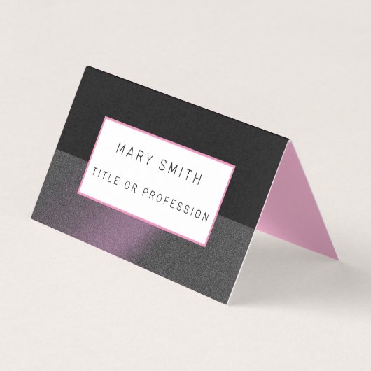パープルブラックラグジュアリー 名刺 (正面)