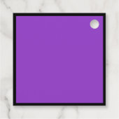 パープルブラック大学院カスタム卒業式パーティー フェイバータグ (裏面)