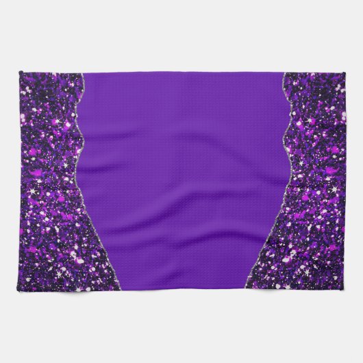 パープルブラック大理石瑪瑙テーブルランナー キッチンタオル (横)