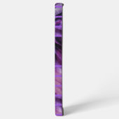 パープルブラック抽象芸術モノグラムケースメイト SAMSUNG GALAXYケース (左側面)