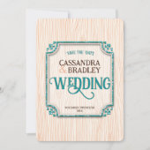 パープルブラック金ゴールド結婚式招待状 招待状 (正面)