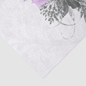 パープルブラック銀フローラレースブーケデコページ 薄葉紙 (詳細)
