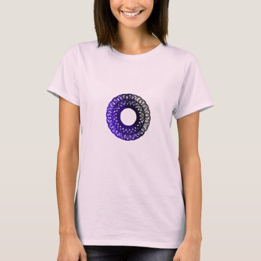 パープルブラックtorpamデザイン tシャツ (正面)
