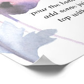 パープルブラッシュポピー ミモザバー ポスター (角)