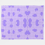 パープルブランケット！ フリースブランケット (正面(横))