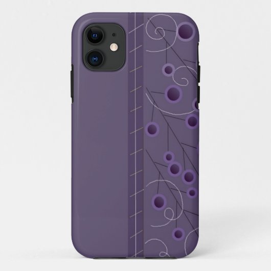 パープルブリスフラワー Case-Mate iPhoneケース (裏面)