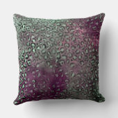 パープルブルガンディアクアミントゼブラヒョウ クッション (裏面)