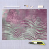 パープルブルガンディアクアミントゼブラ 薄葉紙 (クラフト)