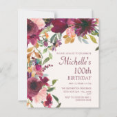 パープルブルゴーニュフローラ100誕生日予算 (正面)