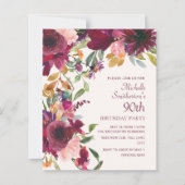 パープルブルゴーニュフローラ90誕生日予算 (正面)