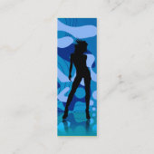 パープルブルーのダンサー スキニー名刺 (裏面)