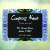 パープルブルーアジサイの花束 ウィンドウサイン (シート3)