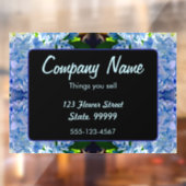 パープルブルーアジサイの花束 ウィンドウサイン (シート2)