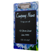 パープルブルーアジサイの花束 クリップボード (左)