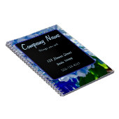 パープルブルーアジサイの花束 ノートブック (右側)