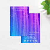 パープルブルーイヤリングネックレスジュエリーディスプレイカード (デスク)