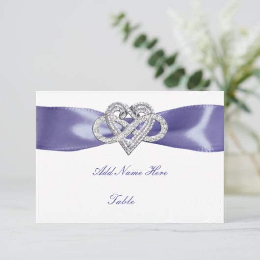 パープルブルーインフィニティハートテーブル座席表 出欠カード (スタンド正面)