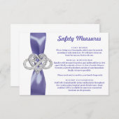 パープルブルーインフィニティハート安全対策 エンクロージャーカード (正面/裏面)