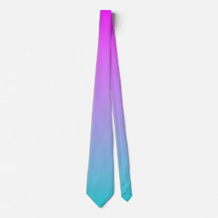 パープルブルーグラデーション ネクタイ