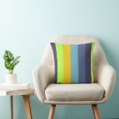パープルブルーグリーンイエローキッズ10代のストライプ無地の クッション (椅子)