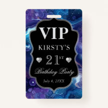 パープルブルーシテナルグリッターアゲート誕生日VIP