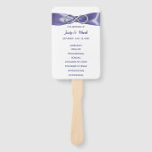 パープルブルーシルバーインフィニティファン ハンドファン (正面)