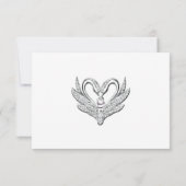 パープルブルーシルバースワンズテーブル座席表 サンキューカード (裏面)