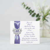パープルブルーシルバースワンズバチェロレッテ招待状 (スタンド正面)