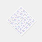 パープルブルースターズプリンセスをテーマにした誕生日パーティー スタンダードカクテルナプキン (角)