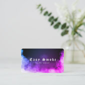 パープルブルースモークVapeショップ名刺 名刺 (スタンド正面)